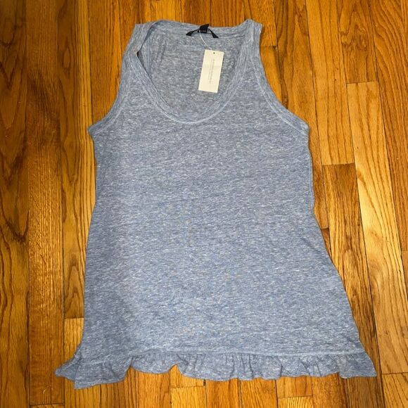 Banana Republic NWT Blue Ruffle Tank Top - Picture 4 of 8